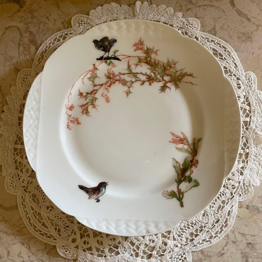フランス アンティーク♡ リモージュ　ジャポニズム 鳥　皿　６枚