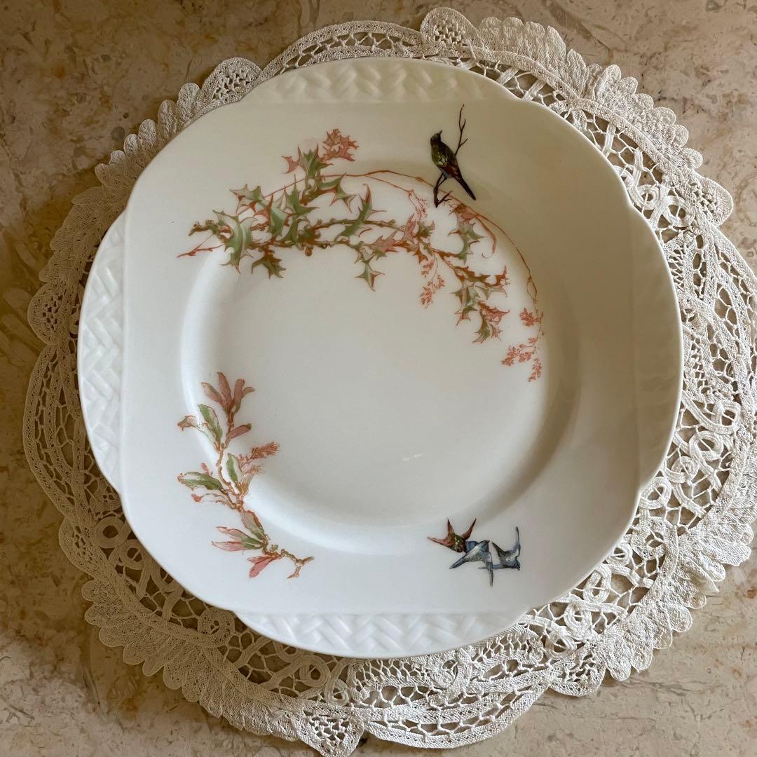 フランス アンティーク♡ リモージュ　ジャポニズム 鳥　皿　６枚