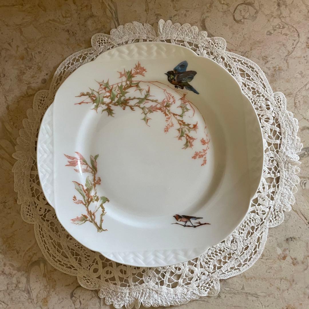 フランス アンティーク♡ リモージュ　ジャポニズム 鳥　皿　６枚