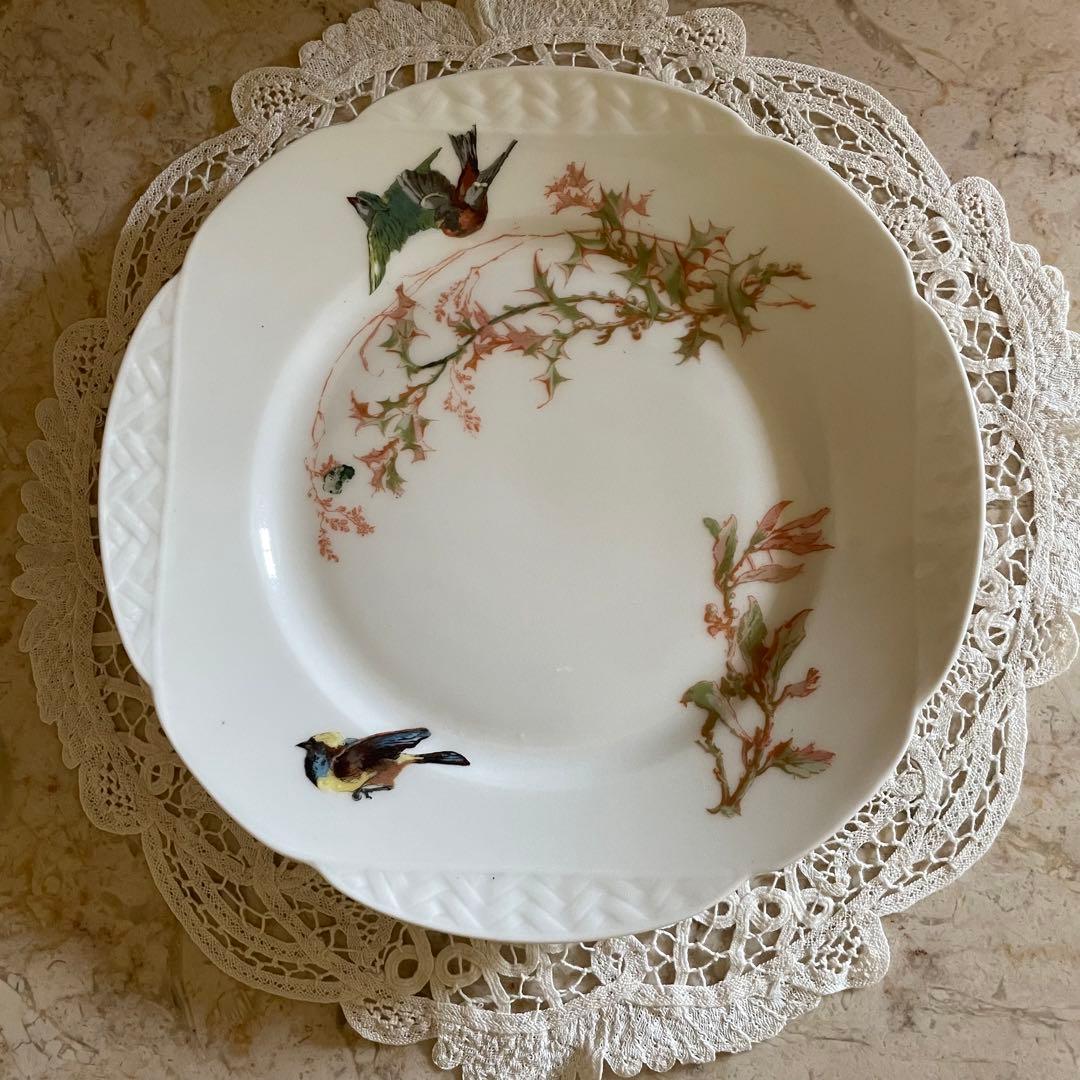 フランス アンティーク♡ リモージュ　ジャポニズム 鳥　皿　６枚
