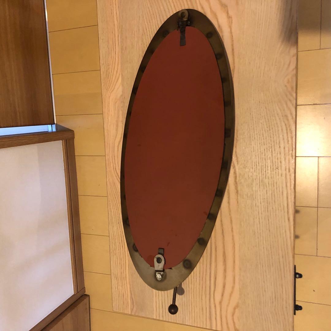 70's DEAD STOCKビンテージ壁掛けミラー&ドロップキャンドルスタンド