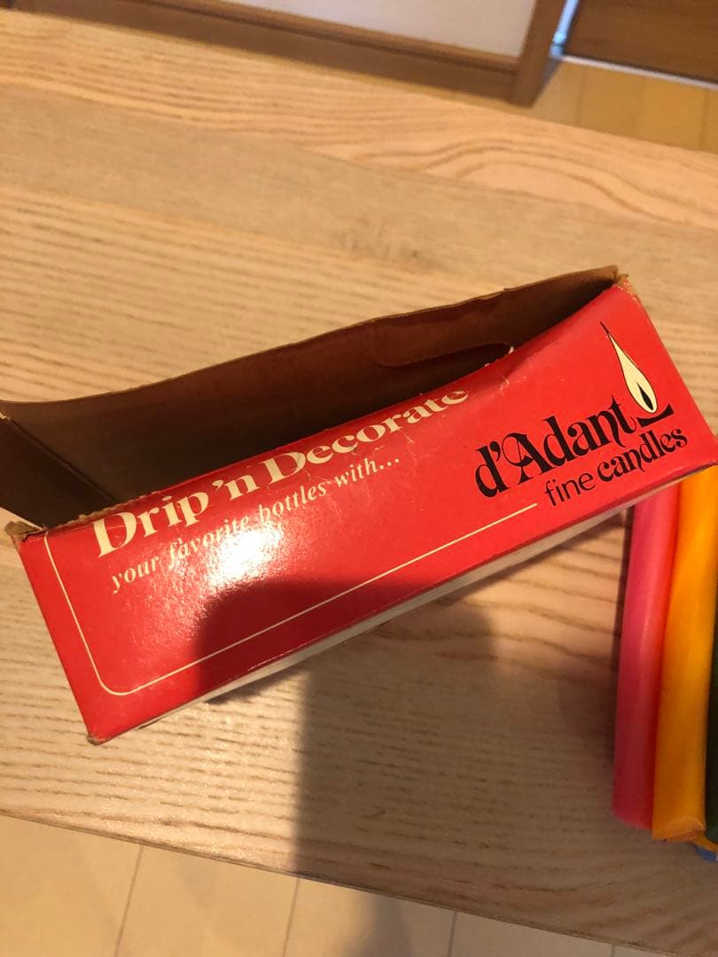 70's DEAD STOCKビンテージ壁掛けミラー&ドロップキャンドルスタンド