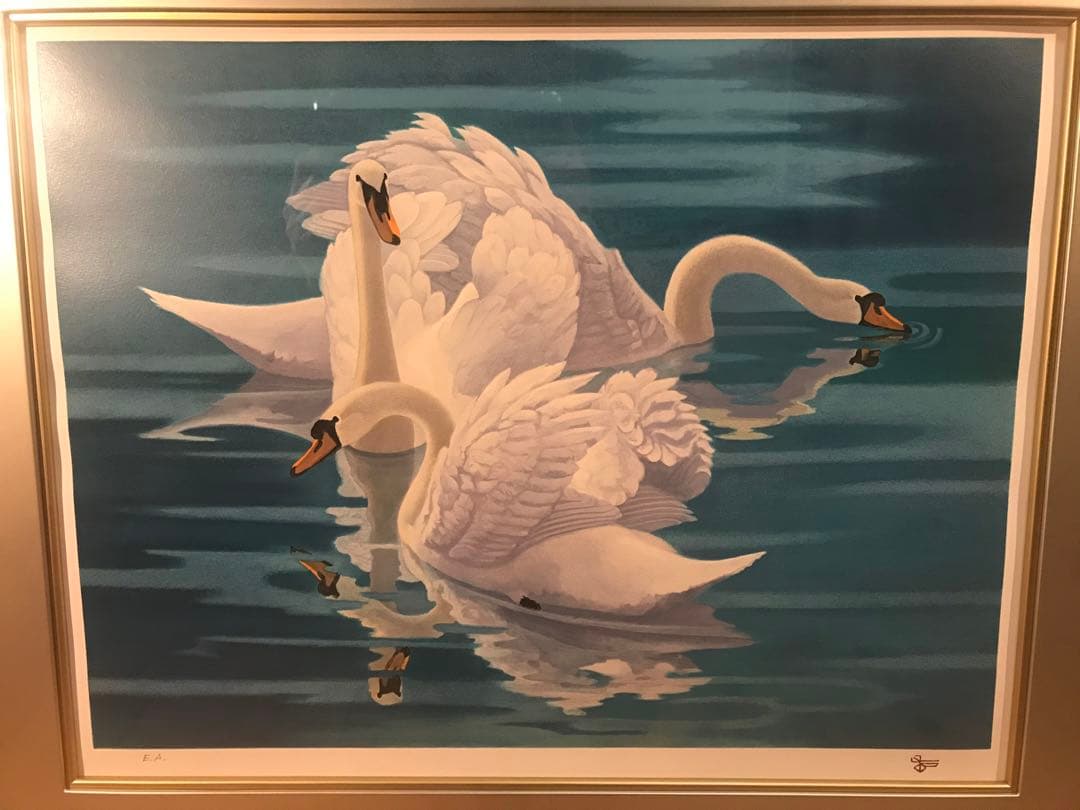 杉山寧 「淑」 リトグラフ 落款・エディション・作品証明シール有りの