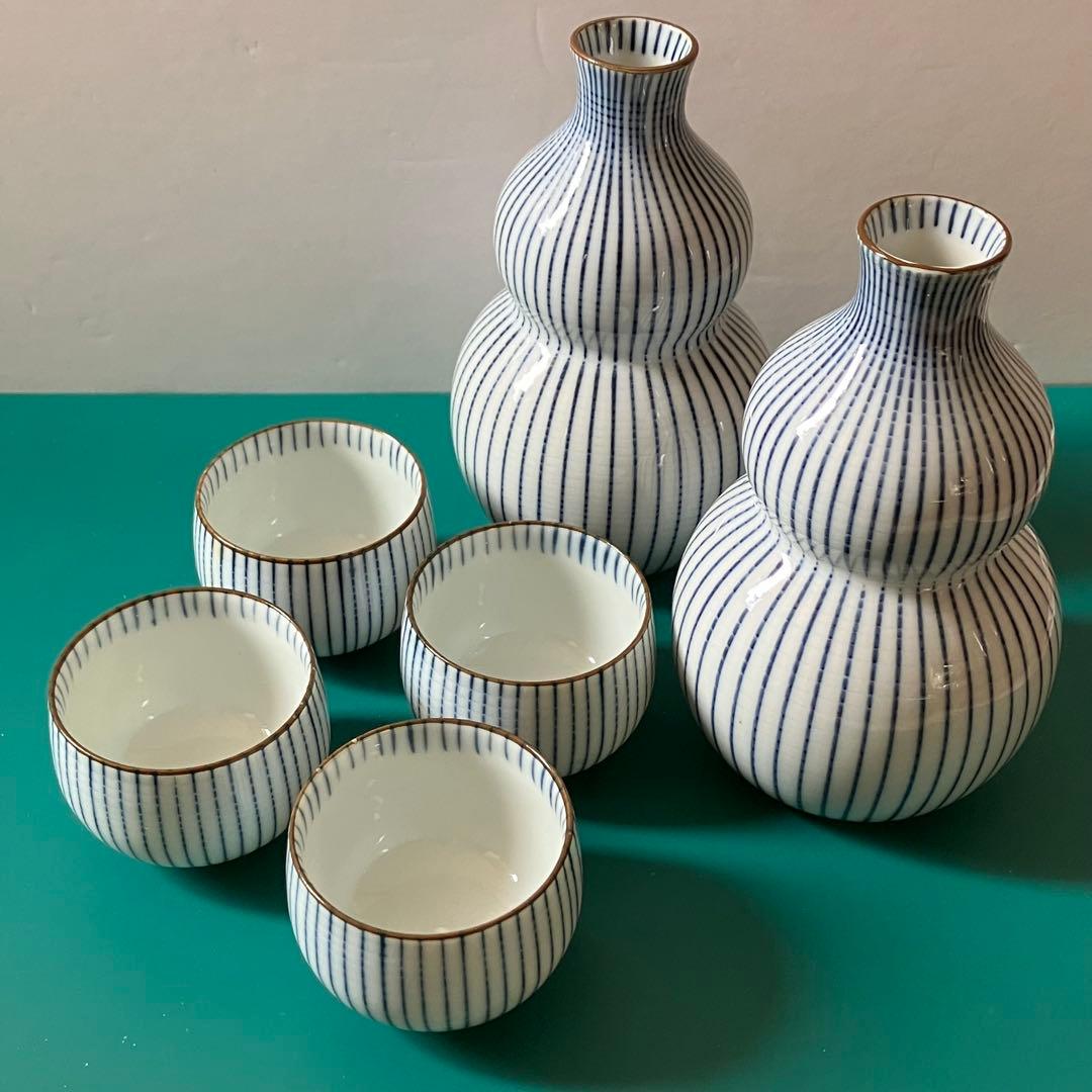 未使用品】 京焼 春泉作 酒器セット 徳利2本猪口4個 - メルカリ