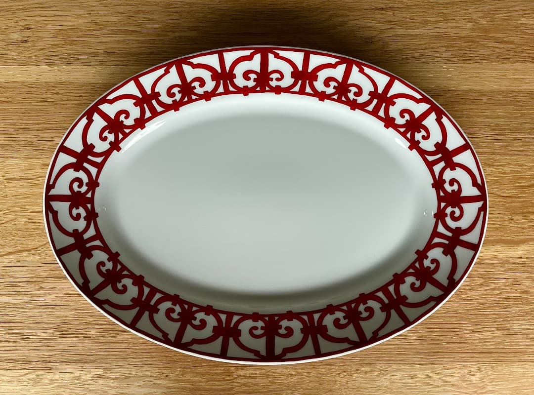 新品稀少　エルメス「ガダルキヴィール」オーバルプレート 大皿 GMサイズ