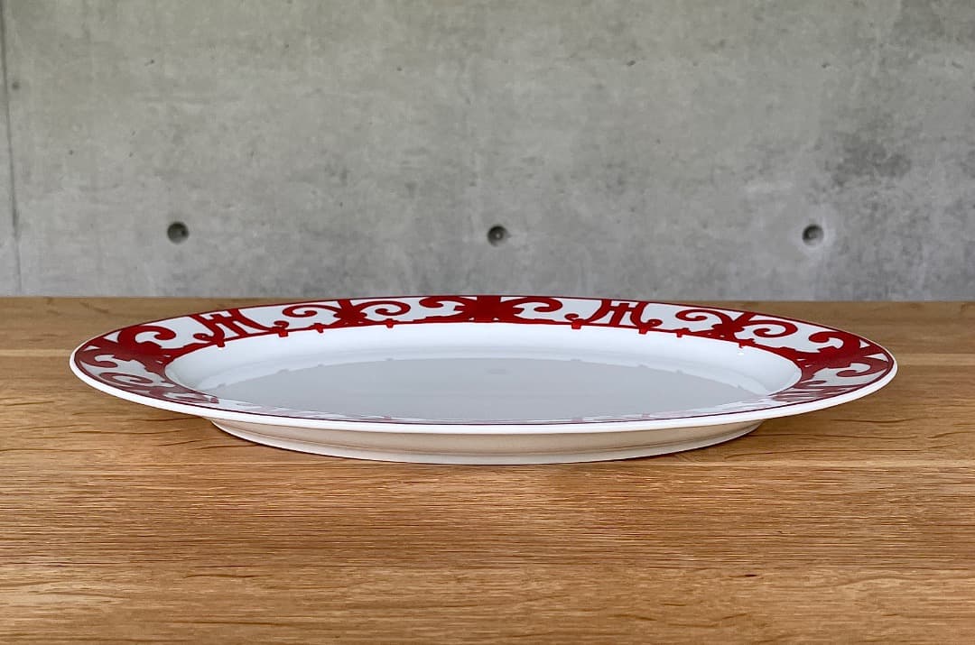 新品稀少　エルメス「ガダルキヴィール」オーバルプレート 大皿 GMサイズ