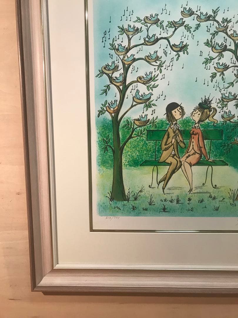 ペイネ　「愛の巣のメロディ」　リトグラフ　直筆サイン・エディション有り