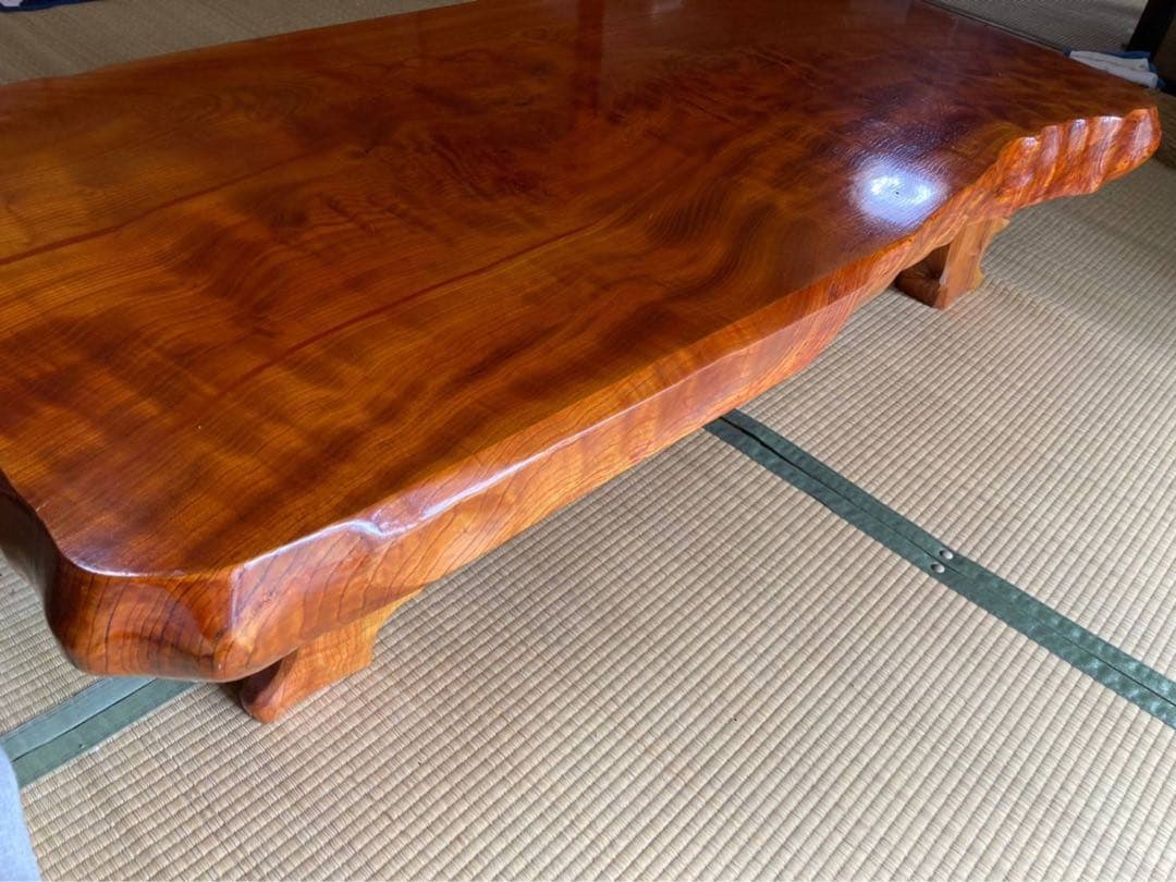 欅一枚板　テーブル　送料込み