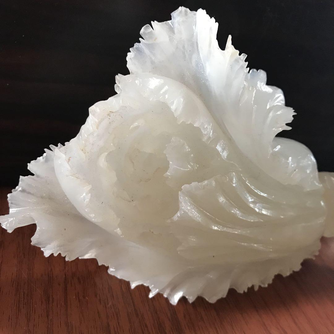 寿山石か玉石か？白菜(百歳　健康長寿縁起置物