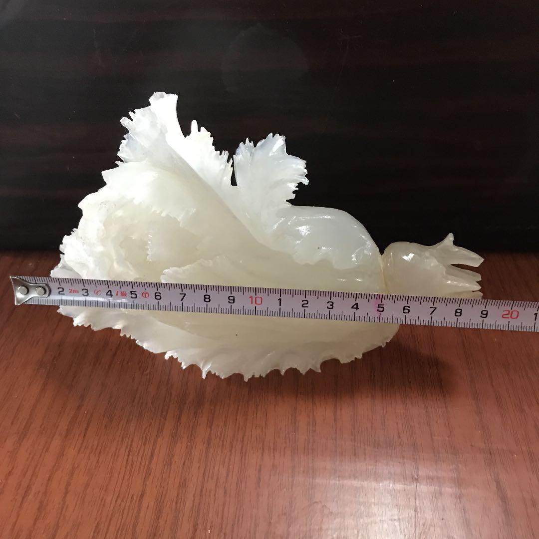 寿山石か玉石か？白菜(百歳　健康長寿縁起置物