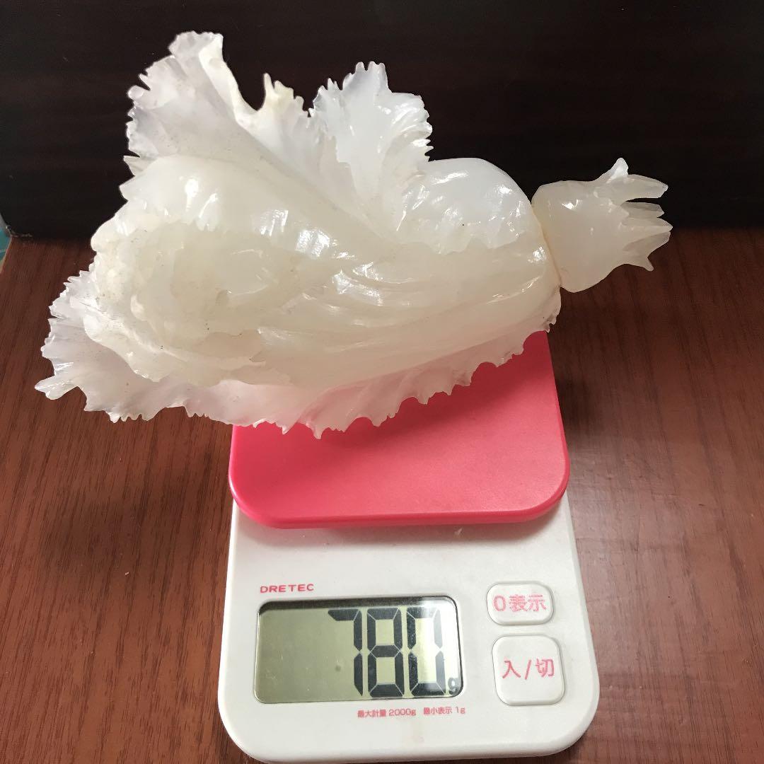 寿山石か玉石か？白菜(百歳　健康長寿縁起置物