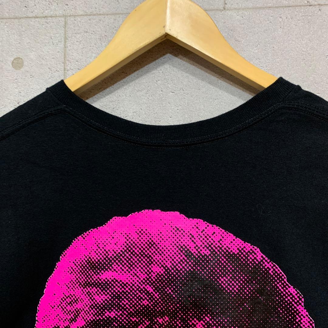 スサシ ユーキマン顔プリント Tシャツ ブラック【XL】 ストリート
