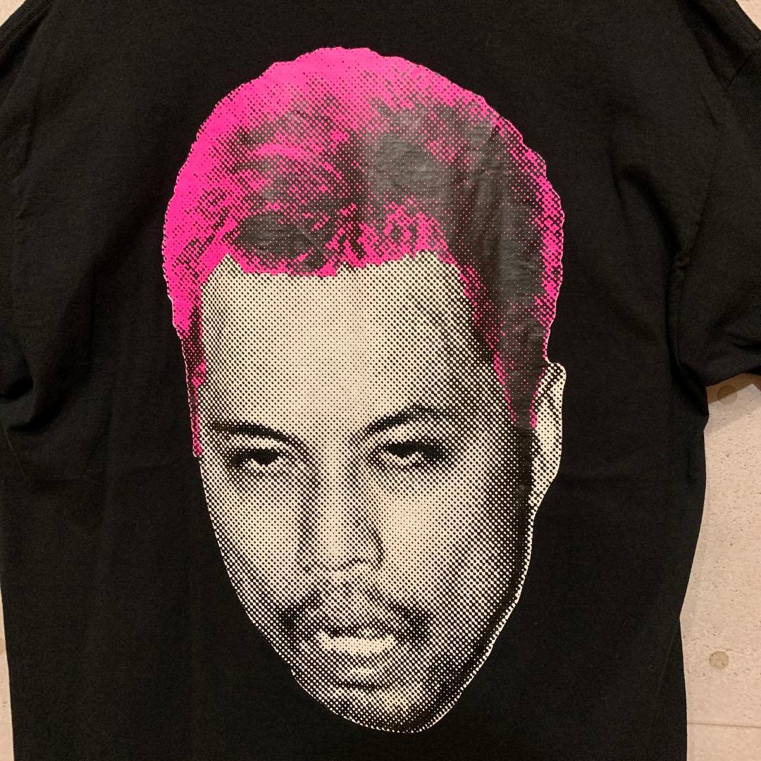 スサシ ユーキマン顔プリント Tシャツ ブラック【XL】 ストリート