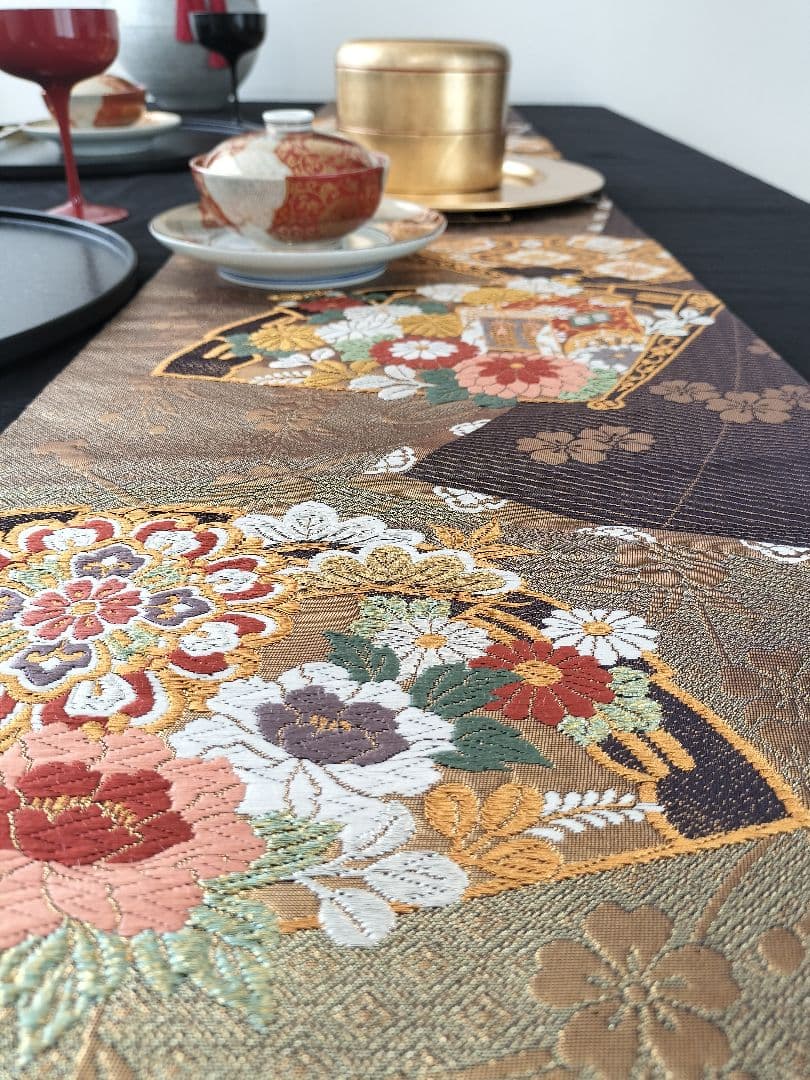 A962☆逸品‼️全通帯‼️ひな祭り‼️テーブルランナー2m13cm - メルカリ