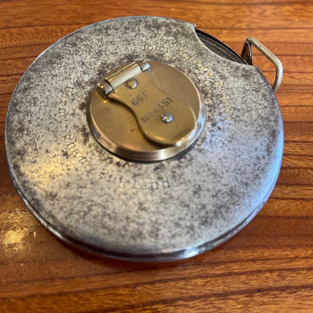 John Rabone & Sons社製のアンティーク メジャー　手巻き