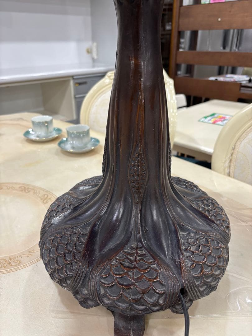 T91 ステンドグラスランプ 3灯 とんぼ