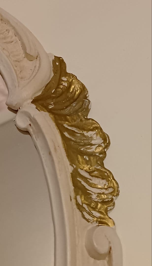 イタリア製　アンティーク　ロココ調　ミラー　コンソール　セット　姫　インテリア