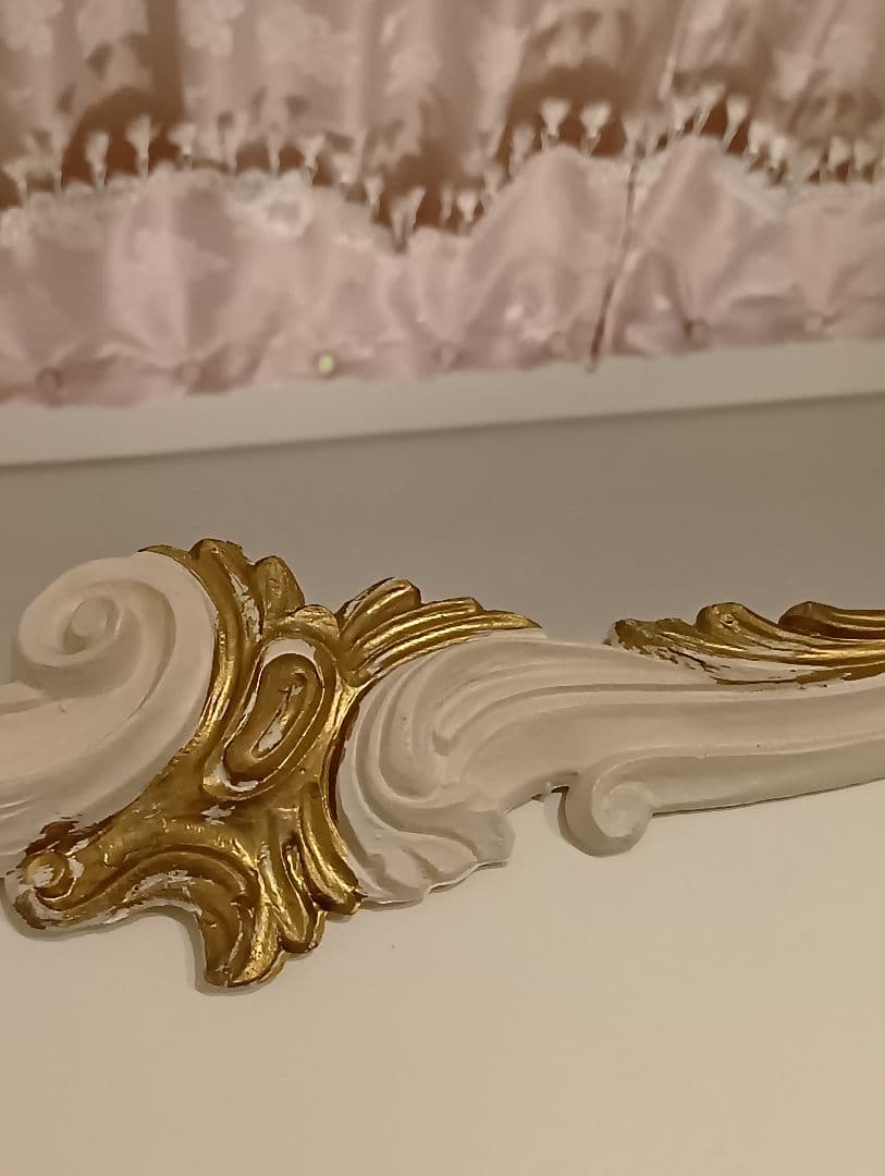 イタリア製　アンティーク　ロココ調　ミラー　コンソール　セット　姫　インテリア