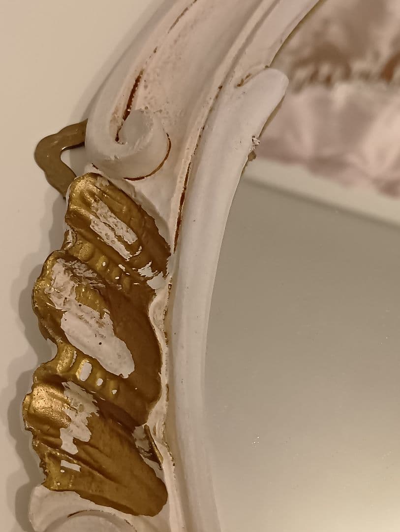 イタリア製　アンティーク　ロココ調　ミラー　コンソール　セット　姫　インテリア