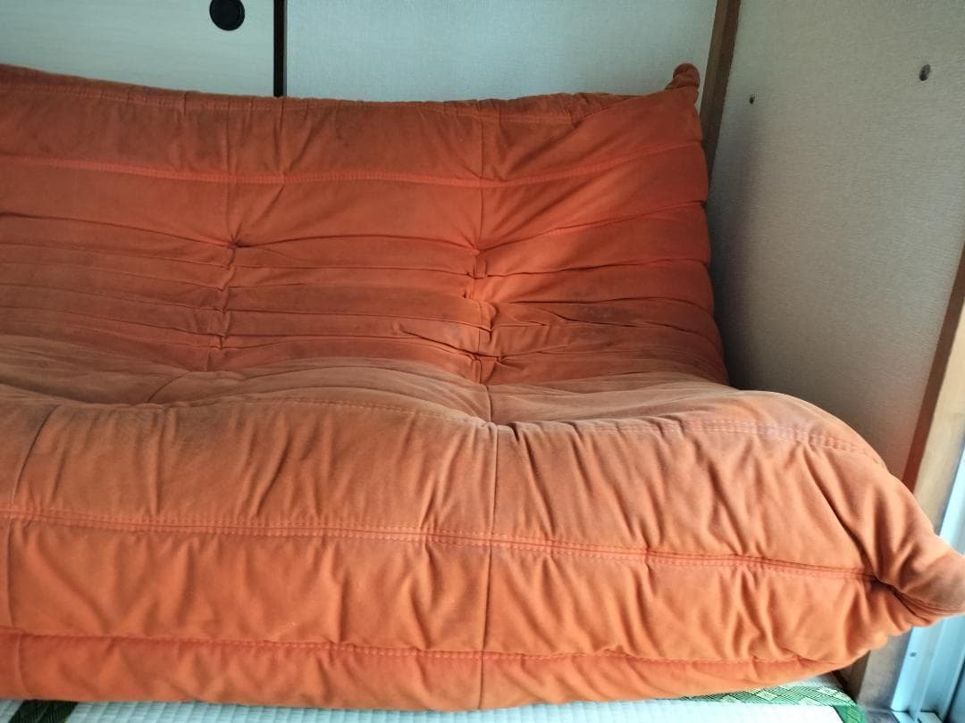 中古ligne roset Togo リーンロゼトーゴRl-691 3Pオレンジ