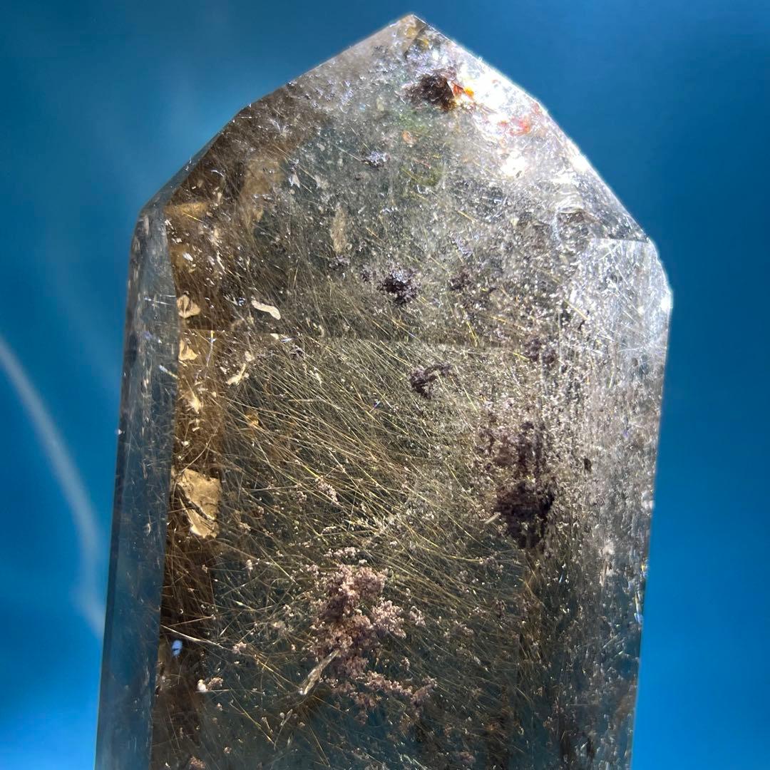 新春特別限定特価‼️☆極大サイズ☆極品美宝☆ゴールドタイチンルチル 六角柱 天然石