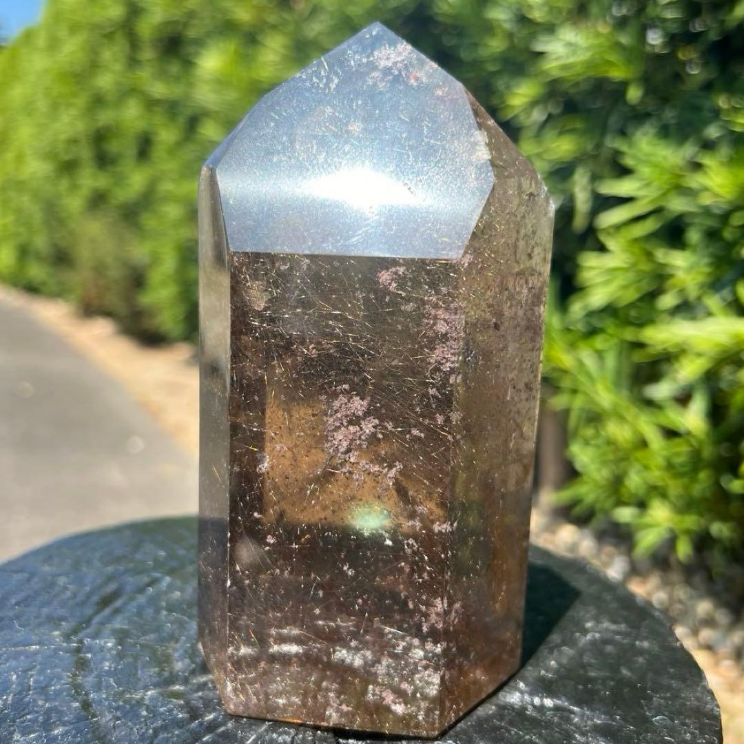 新春特別限定特価‼️☆極大サイズ☆極品美宝☆ゴールドタイチンルチル 六角柱 天然石