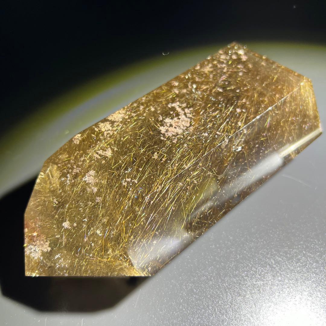 新春特別限定特価‼️☆極大サイズ☆極品美宝☆ゴールドタイチンルチル 六角柱 天然石