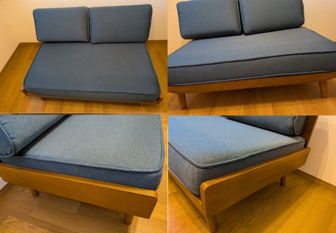 ソファ 2シーター unico ALBERO ウォールナット ブルー