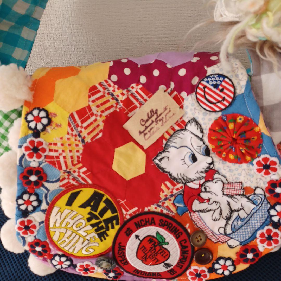 パッチワークハンドメイドバッグ