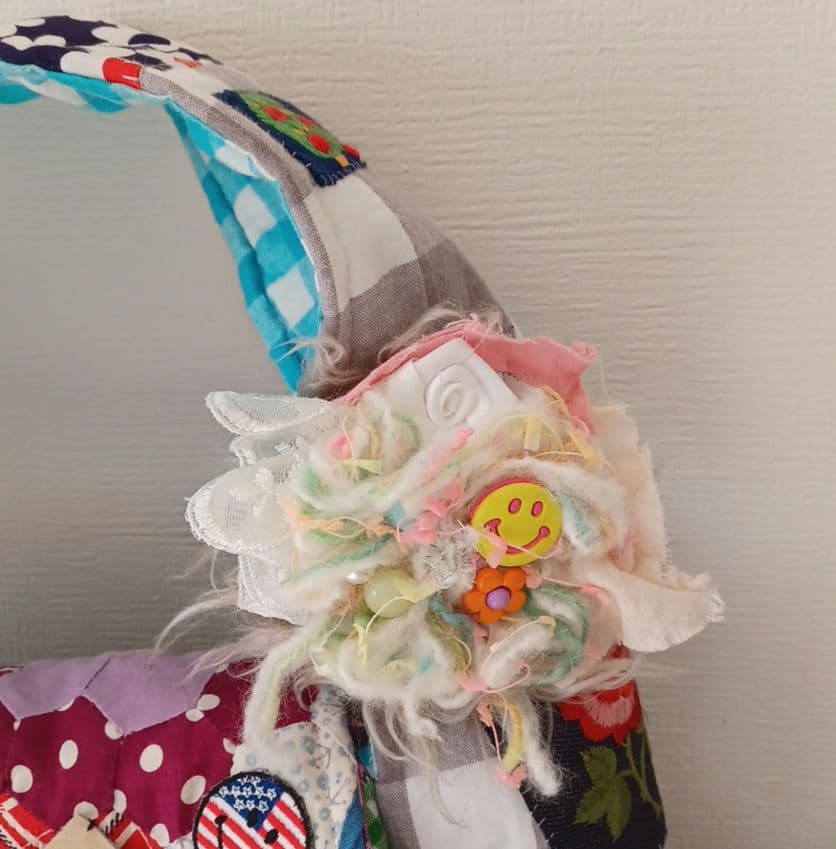 パッチワークハンドメイドバッグ