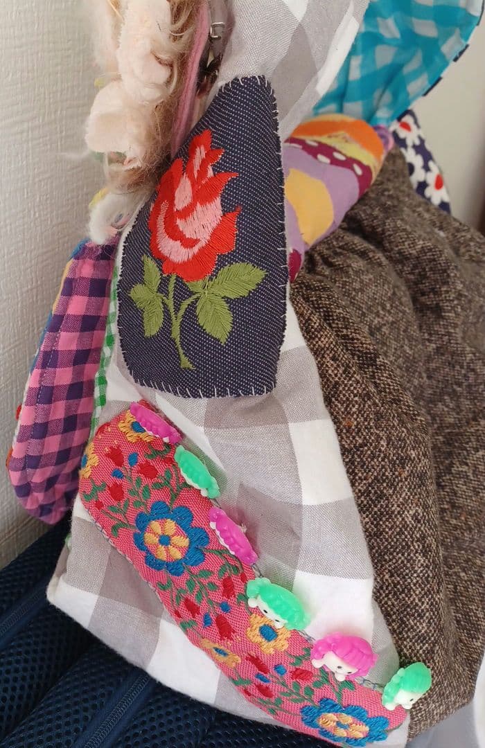パッチワークハンドメイドバッグ