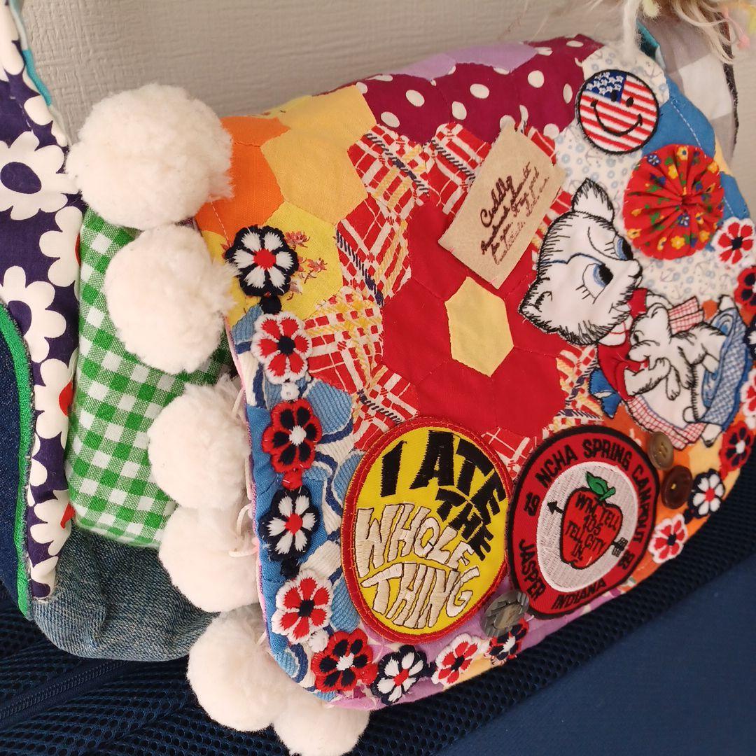 パッチワークハンドメイドバッグ