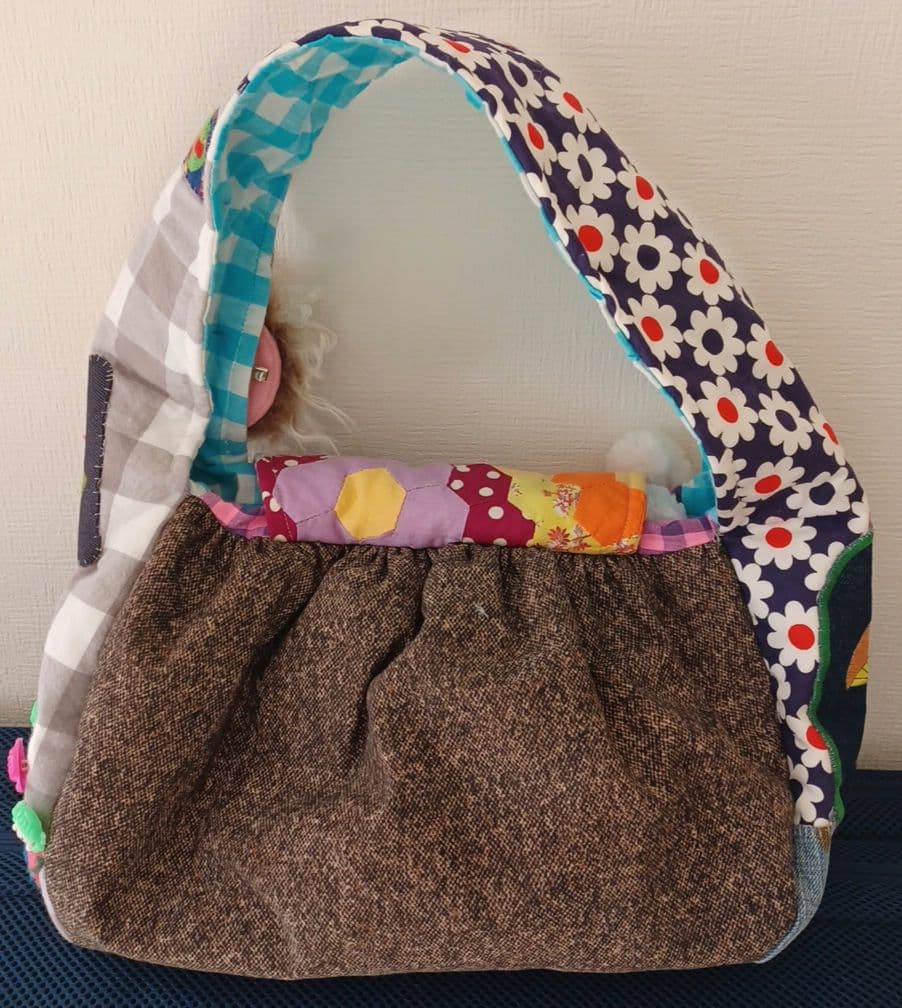パッチワークハンドメイドバッグ