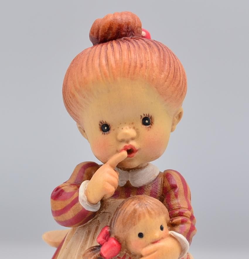 決して言わない　アンリ　ANRI　サラケイ　木彫り人形　イタリア　12.5ｃｍ