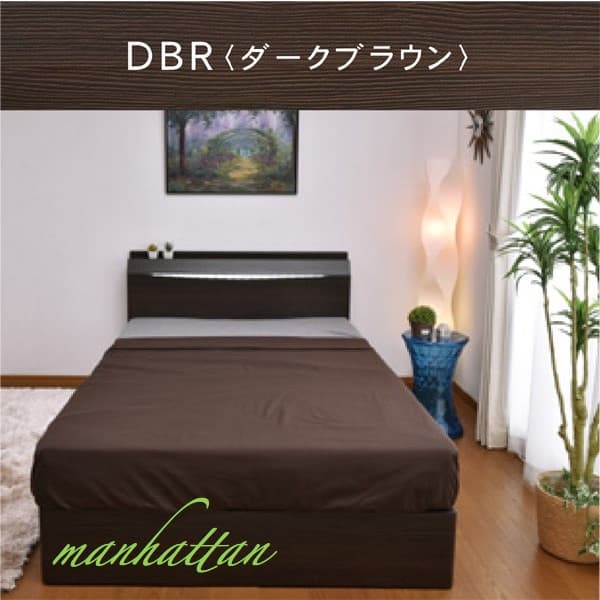 収納つき 宮付き シングルベッド ボンネルコイルマットレス付き