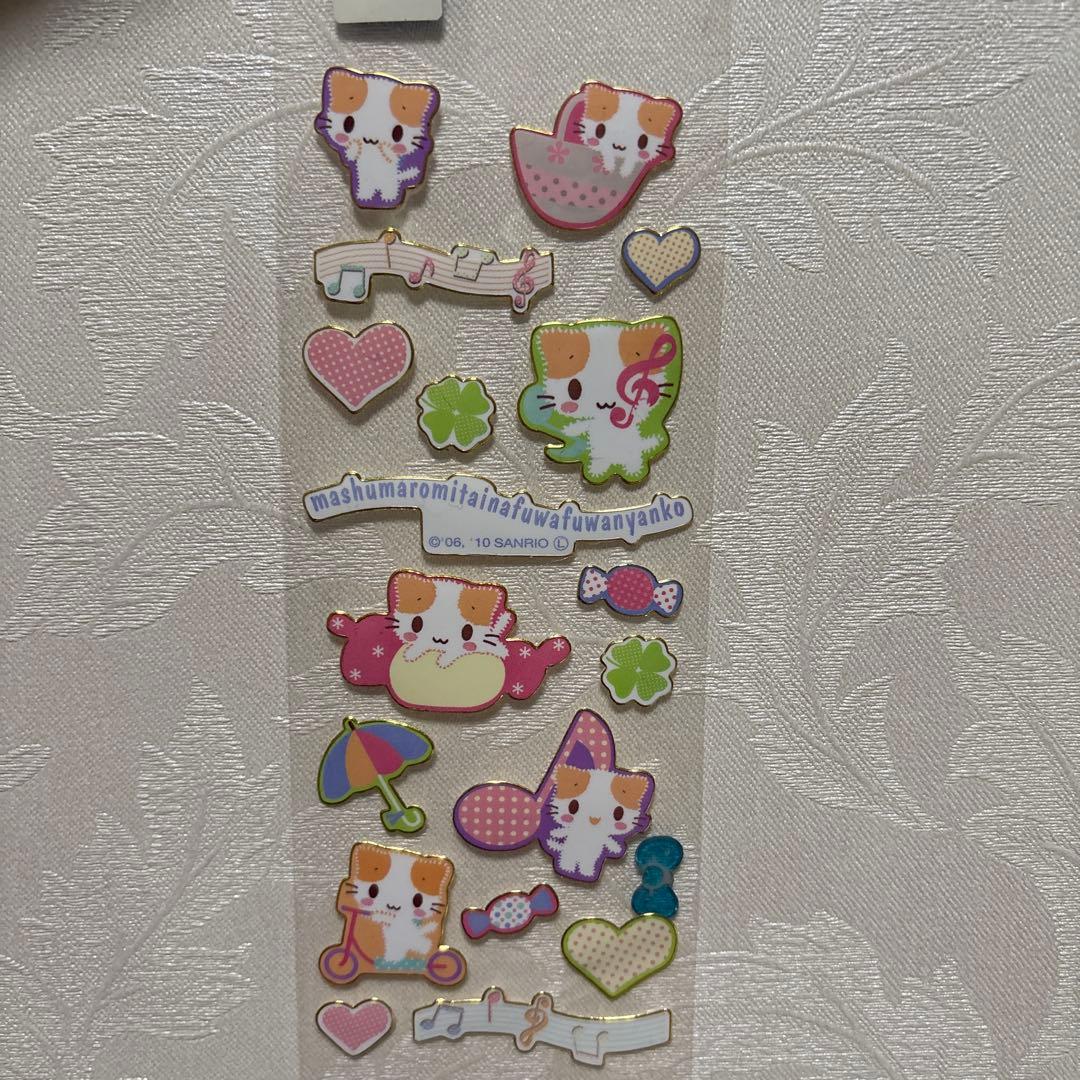 マシュマロみたいなふわふわにゃんこ シール 当時物 平成レトロ - メルカリ