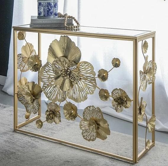 コンソール アイアン ゴールド ロータス モダン クラシック 85479CL