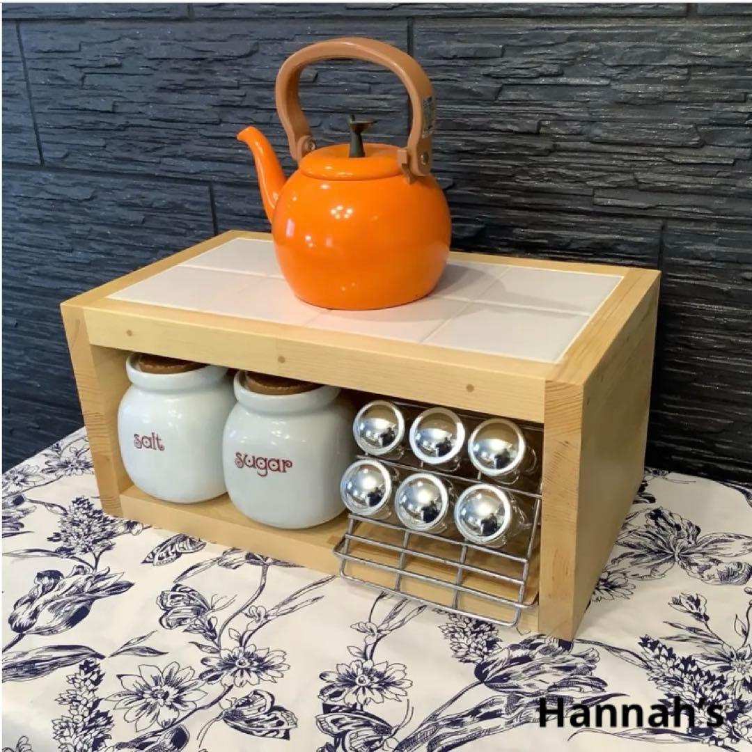 キッチンラック スパイスラック 熱いヤカン・お鍋が置けるよ♪