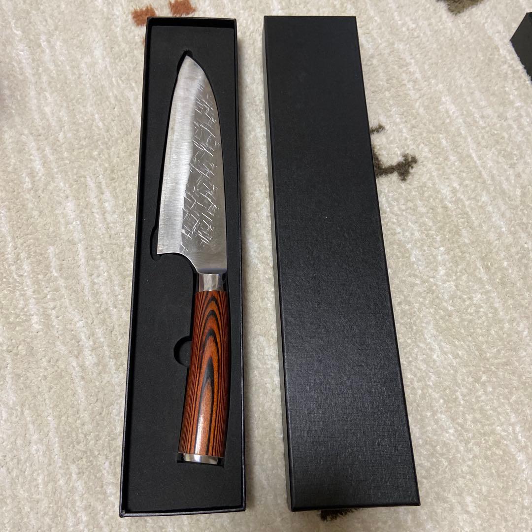 佐治武士 福井越前刃物 三徳包丁 刃渡18cm