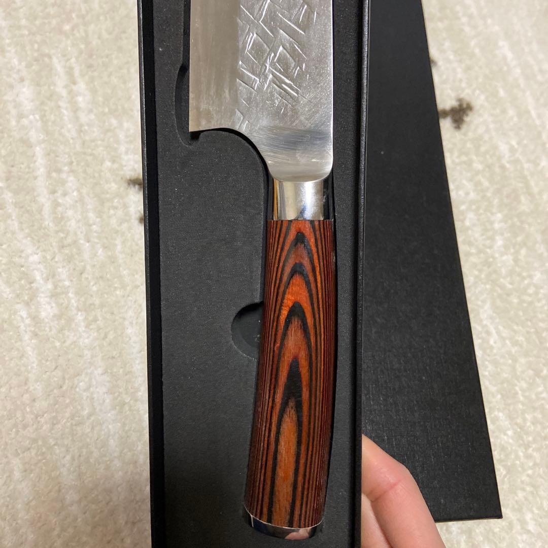 佐治武士 福井越前刃物 三徳包丁 刃渡18cm