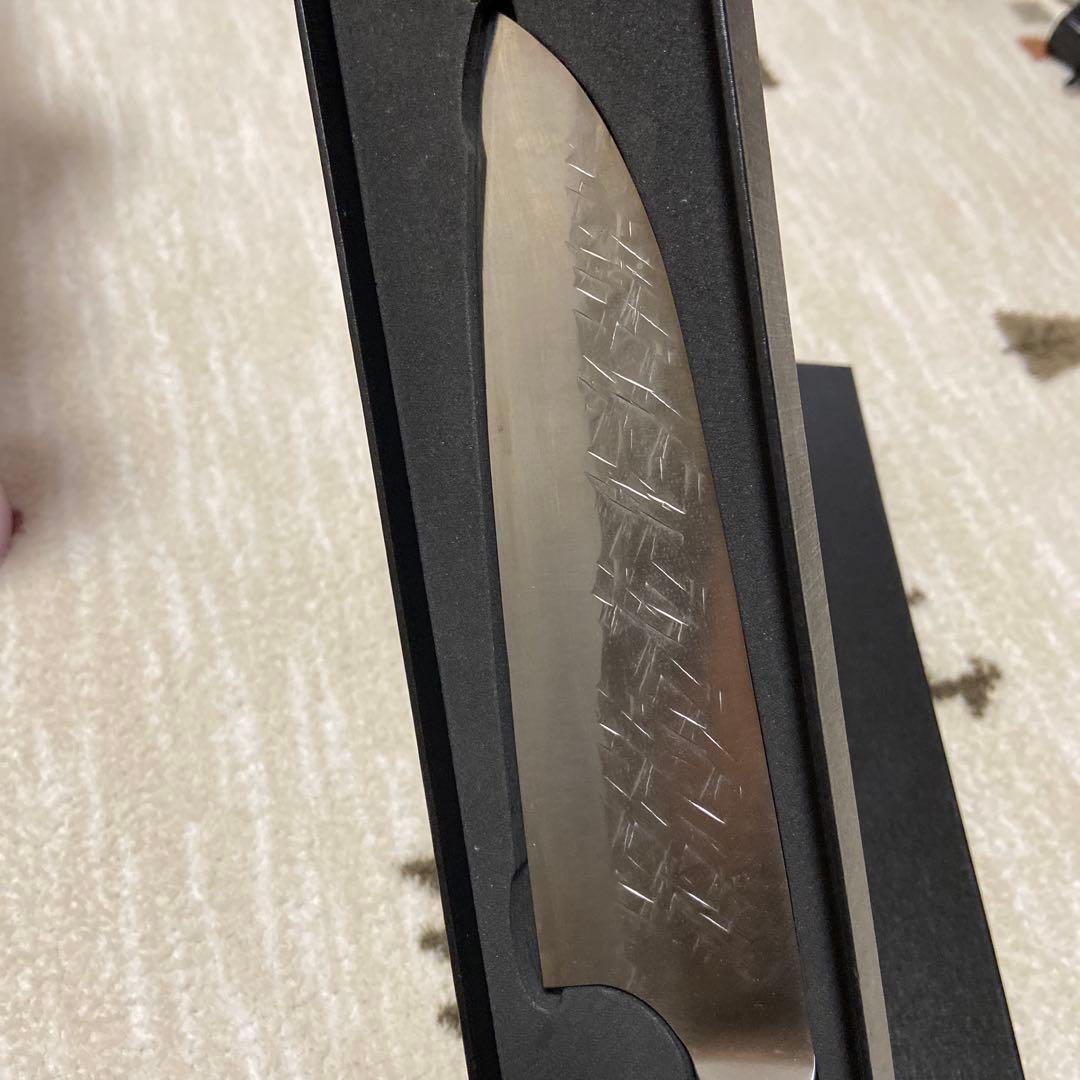 佐治武士 福井越前刃物 三徳包丁 刃渡18cm
