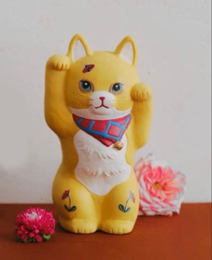 アフタヌーンティー 招き猫 ナタリーレテ 【未使用品】 置き物