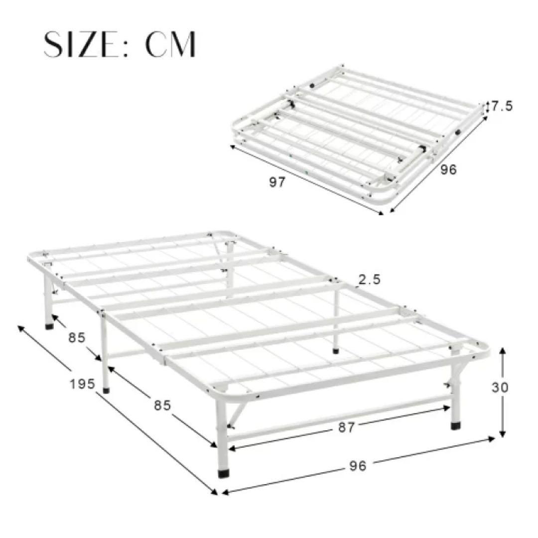 折りたたみベッド シングル スチールフレーム　シングルベッド