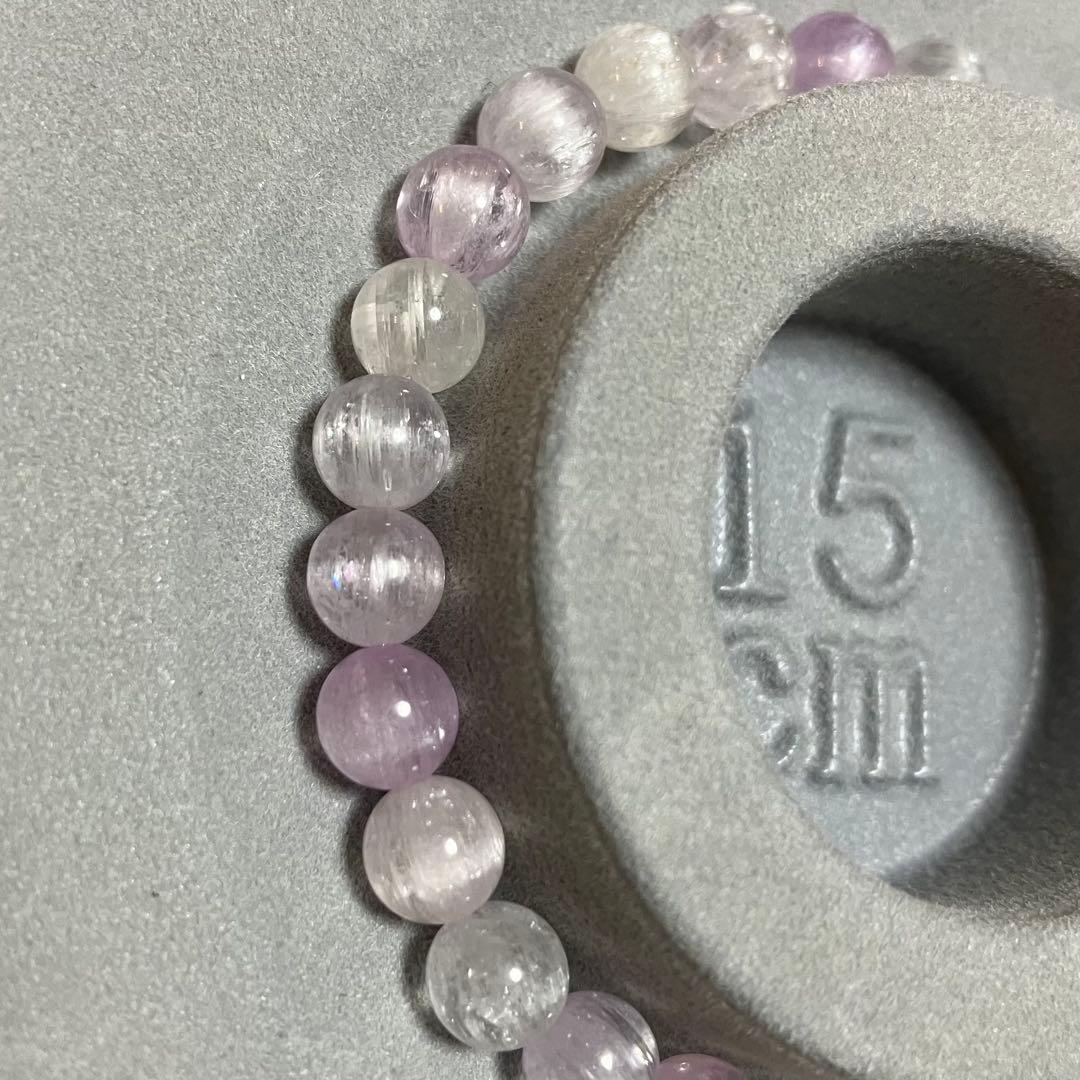 高品質　クンツァイトブレスレット15cm