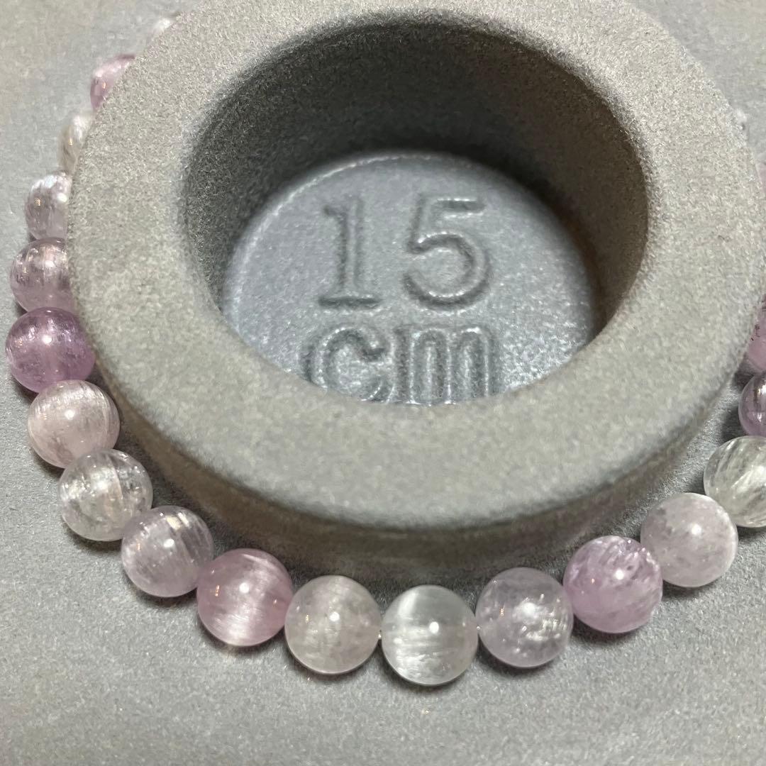 高品質　クンツァイトブレスレット15cm