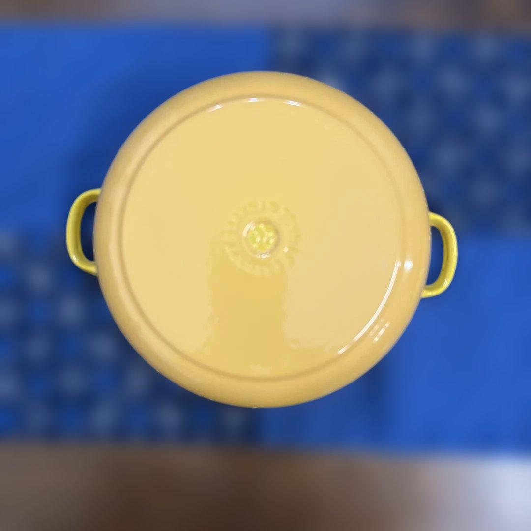 LE CREUSET両手鍋 20cm イエロー