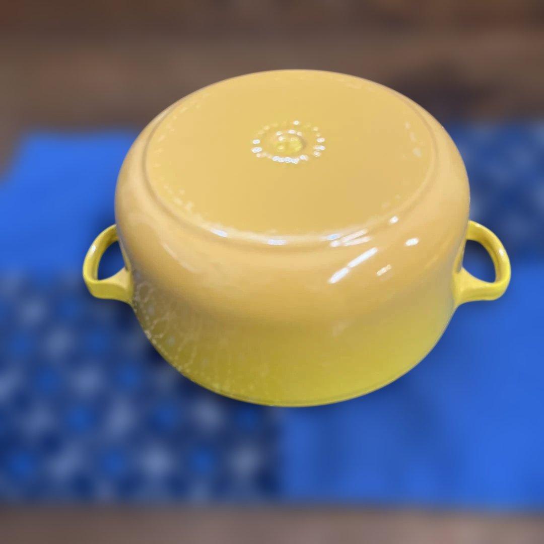 LE CREUSET両手鍋 20cm イエロー