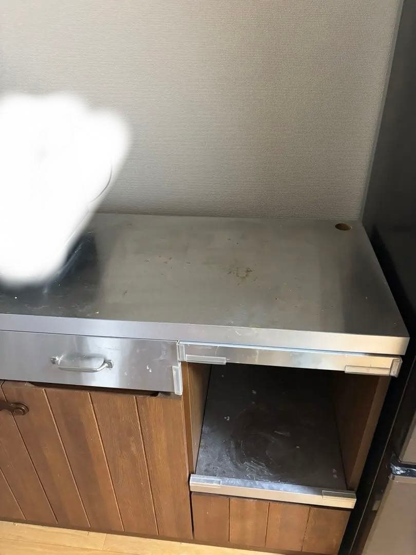 unico キッチンカウンター ウニコ食器棚 ステンレス＊電子レンジはつきません