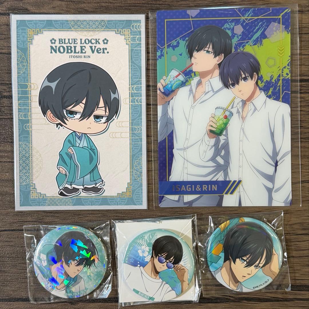 ブルーロック 糸師凛 ポストカード 缶バッジ 特典 ブロマイド - メルカリ