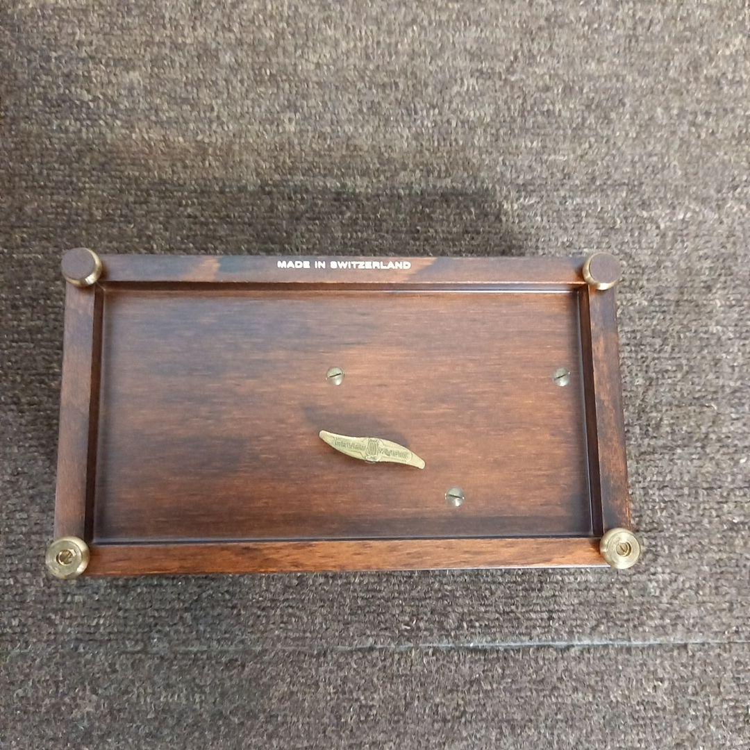 【美品】reuge リュージュオルゴール36弁 小物入れ付き